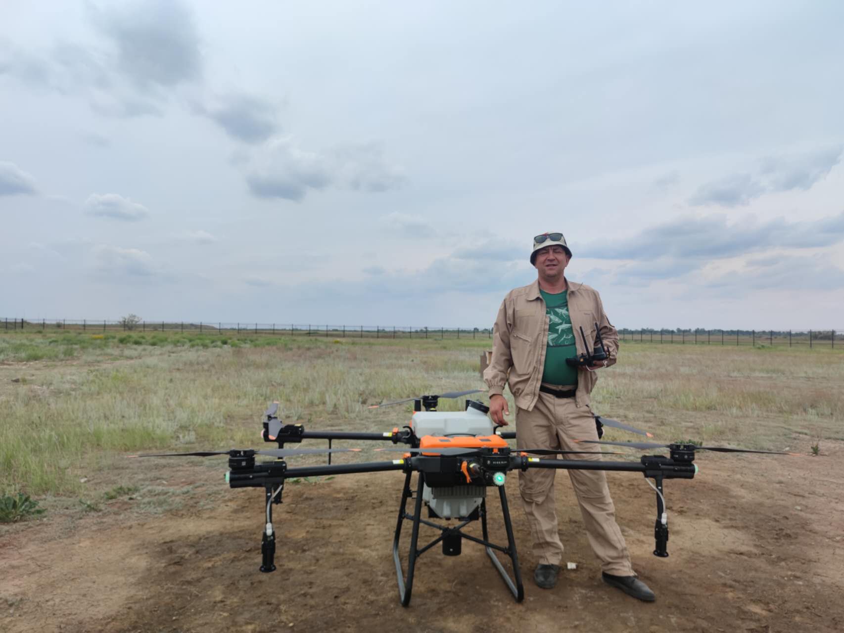 Drone de inspeção de colheita