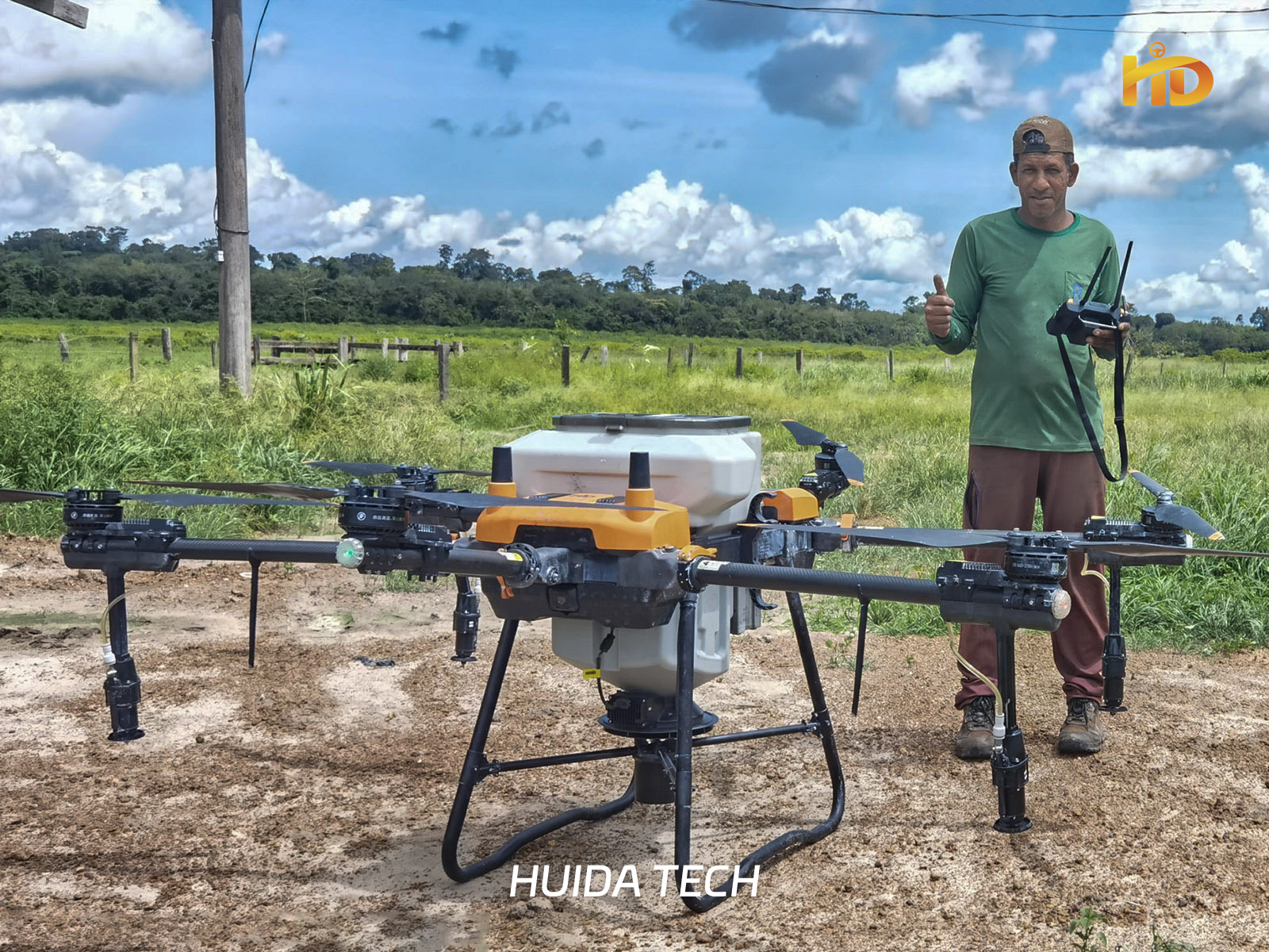 Drones agrícolas HD540S foram colocados em uso em larga escala em todo o Brasil